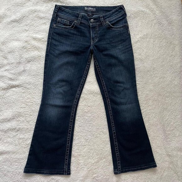 Suki Surplus Silver Dark Wash Jeans Size 29 - Picture 3 of 8